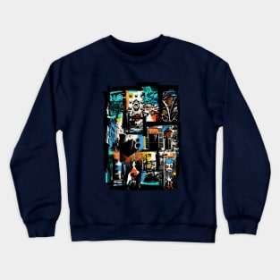 Old town collage Crewneck Sweatshirt